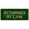 Signmission ATTORNEY AT LAW BANNER SIGN lawyer attorney justice prosecute counsel B-120 Attorney At Law - alternate 1